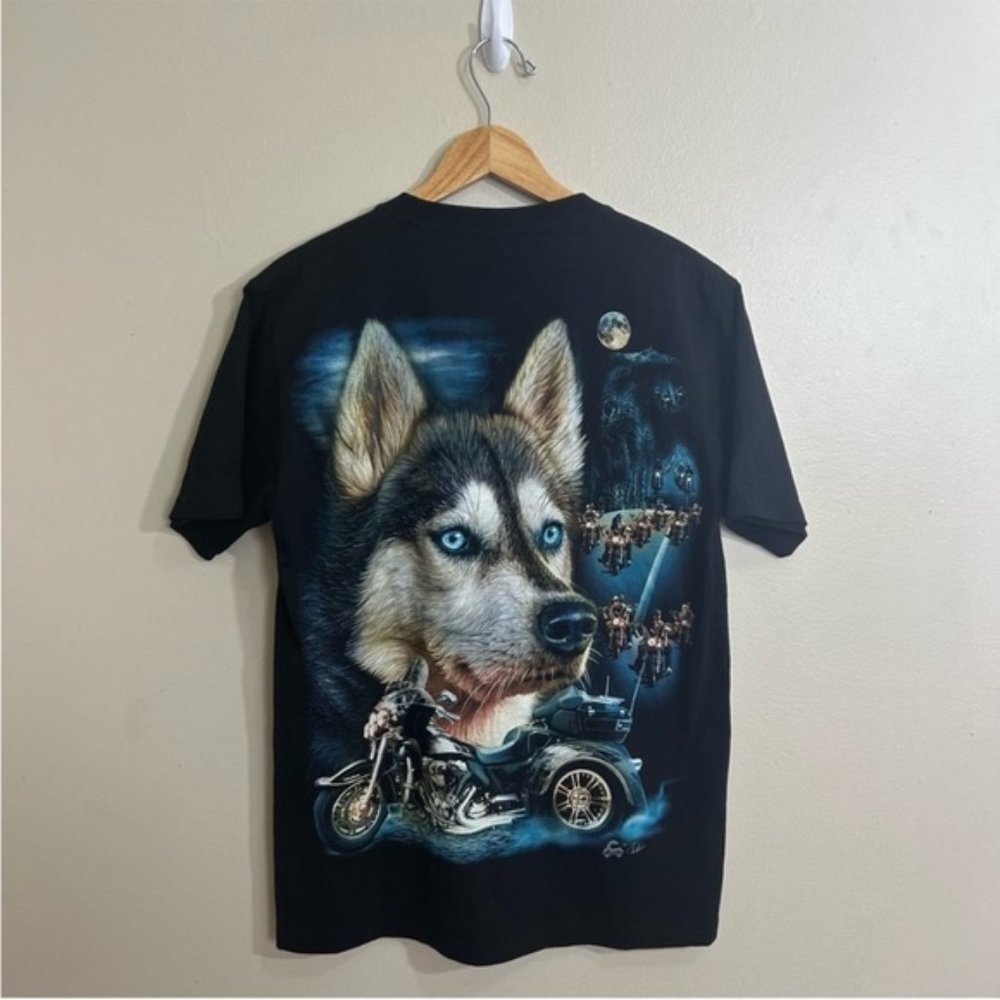 Caballo biker dog t-shirt